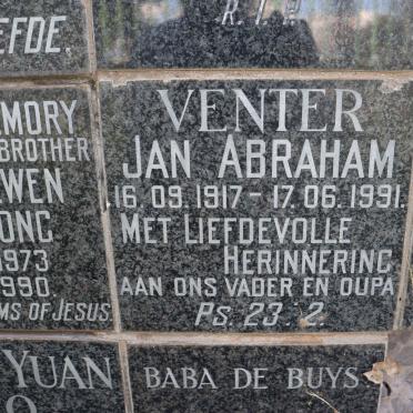 VENTER Jan Abraham 1917-1991
