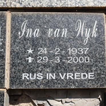 WYK Ina, van 1937-2000