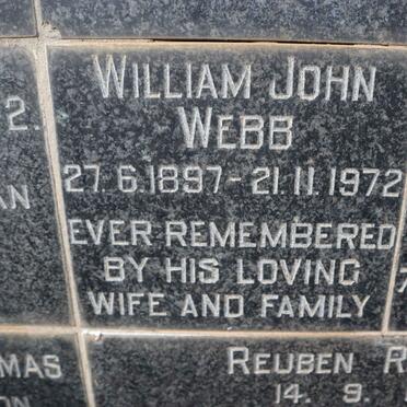 WEBB William John 1897-1972