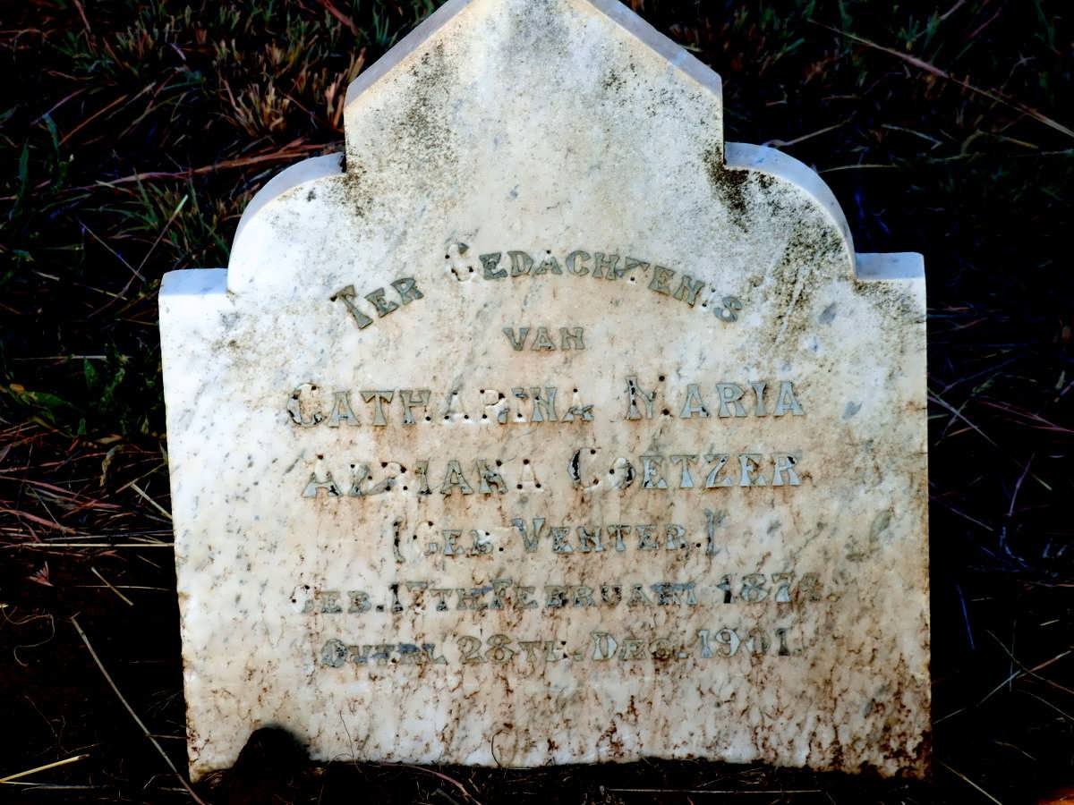COETZER Catharina Maria Adriana nee VENTER 187?-1901