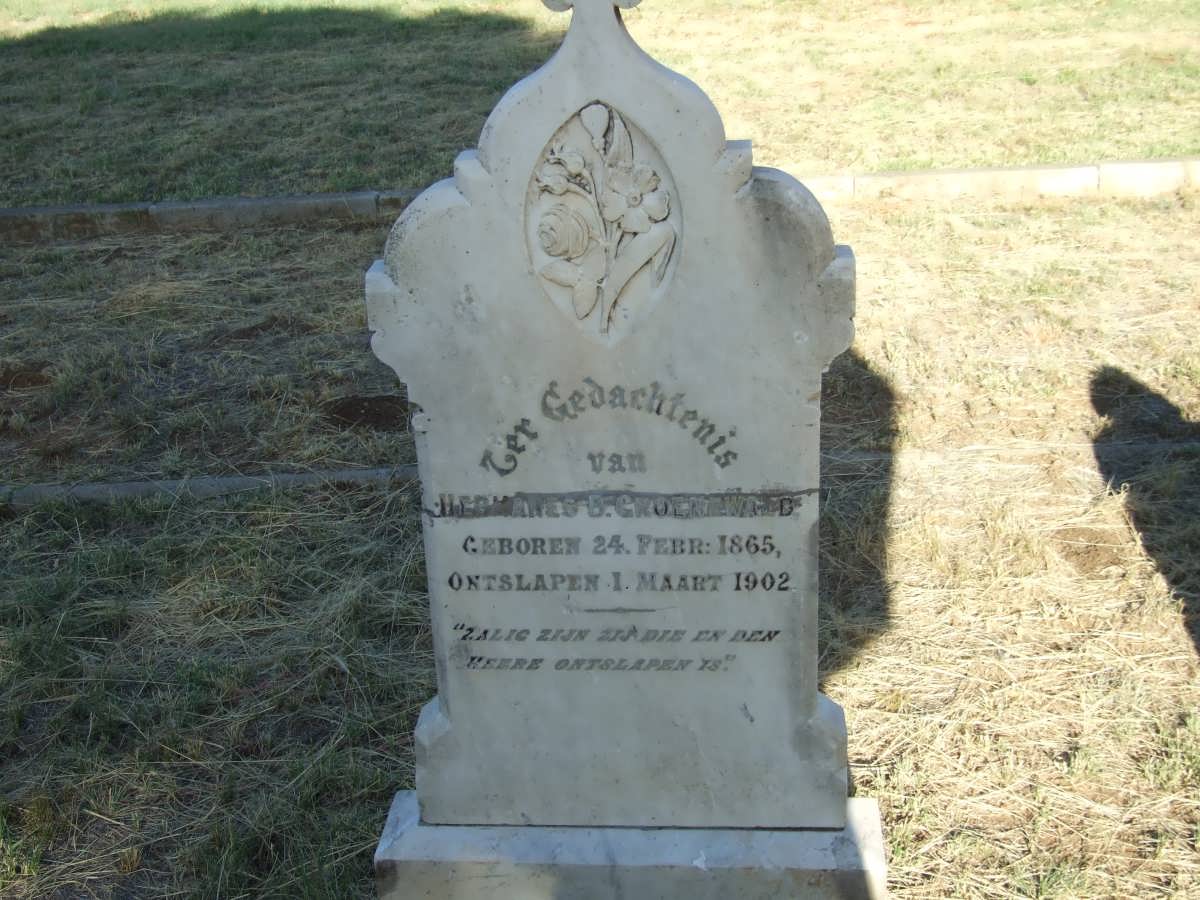 GROENEWALD Hermanes B. 1865-1902