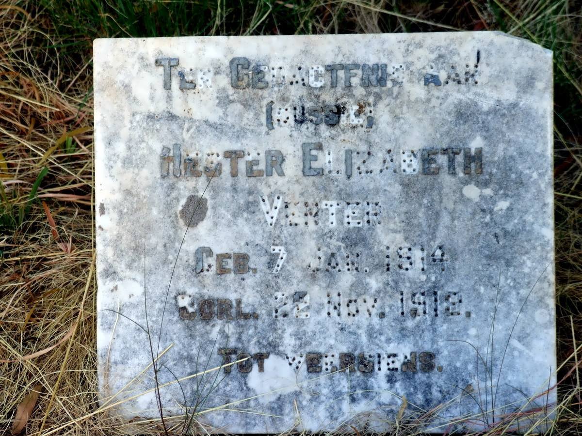 VENTER Hester Elizabeth 1914-1918