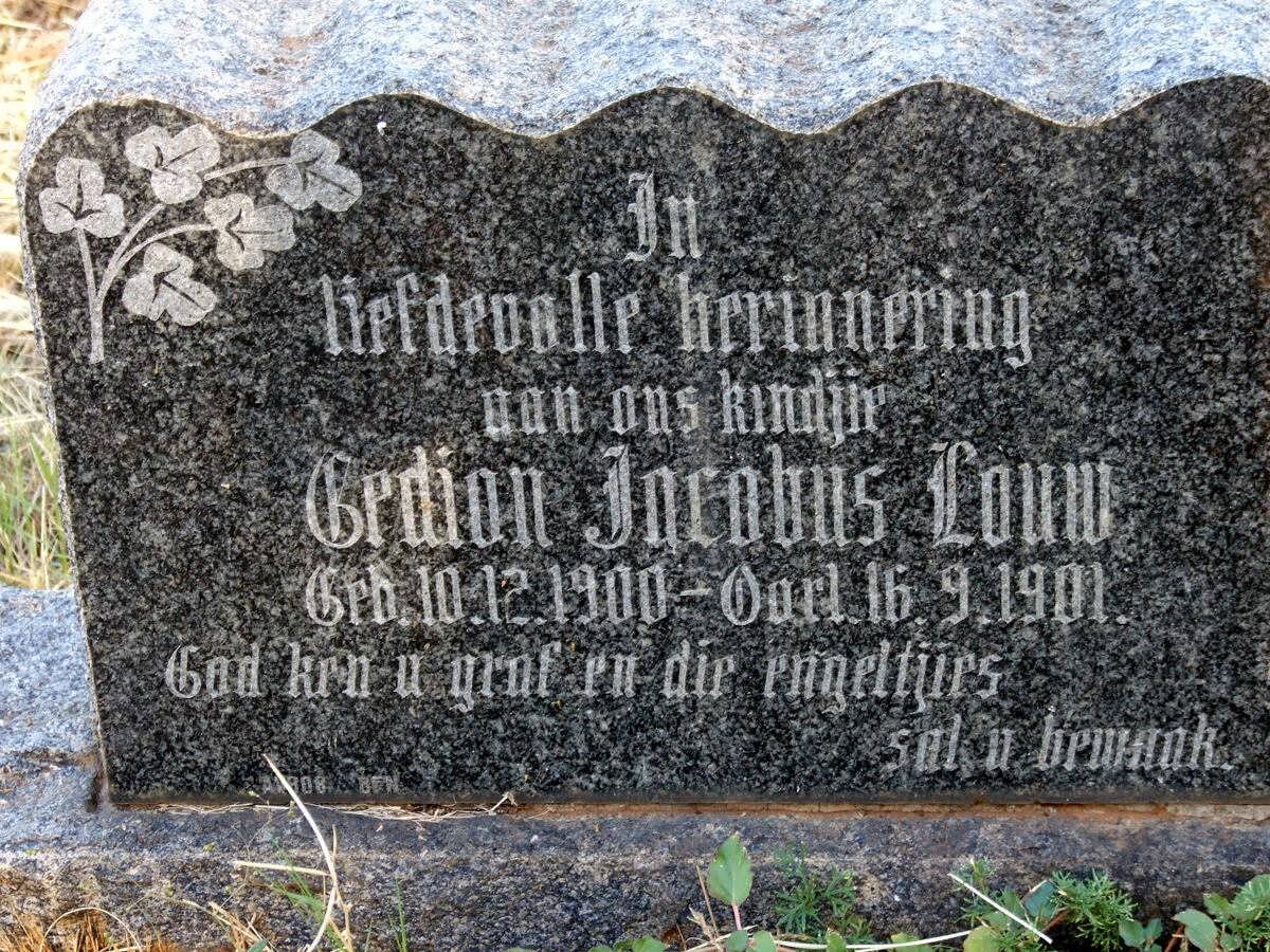 LOUW Gedion Jacobus 1900-1901