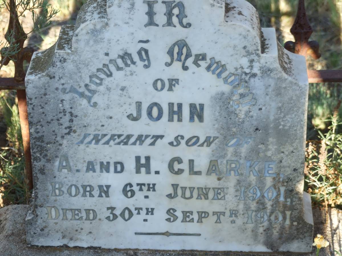 CLARKE John 1901-1901