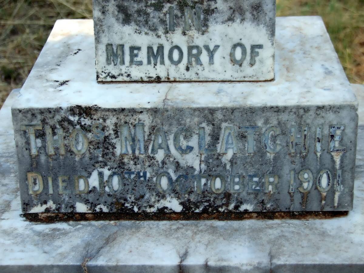 MACLATCHIE Thos. -1901
