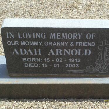 ARNOLD Adah 1912-2003