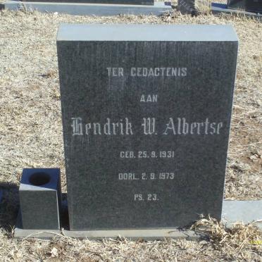ALBERTSE Hendrik W. 1931-1973
