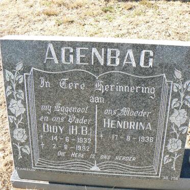 AGENBAG H.B. 1932-1992 &amp; Hendrina 1936-