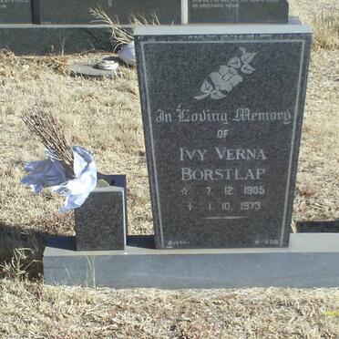 BORSTLAP Ivy Verna 1905-1973