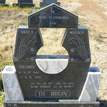 BRUIN Theunis, de 1942-1992