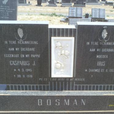 BOSMAN Casparus J. 1945-1976 &amp; Iris HARMS 1953-