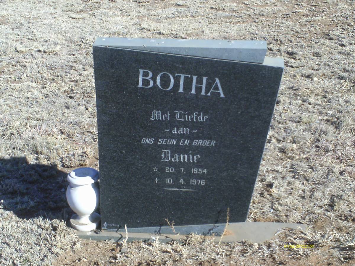 BOTHA Danie 1954-1976
