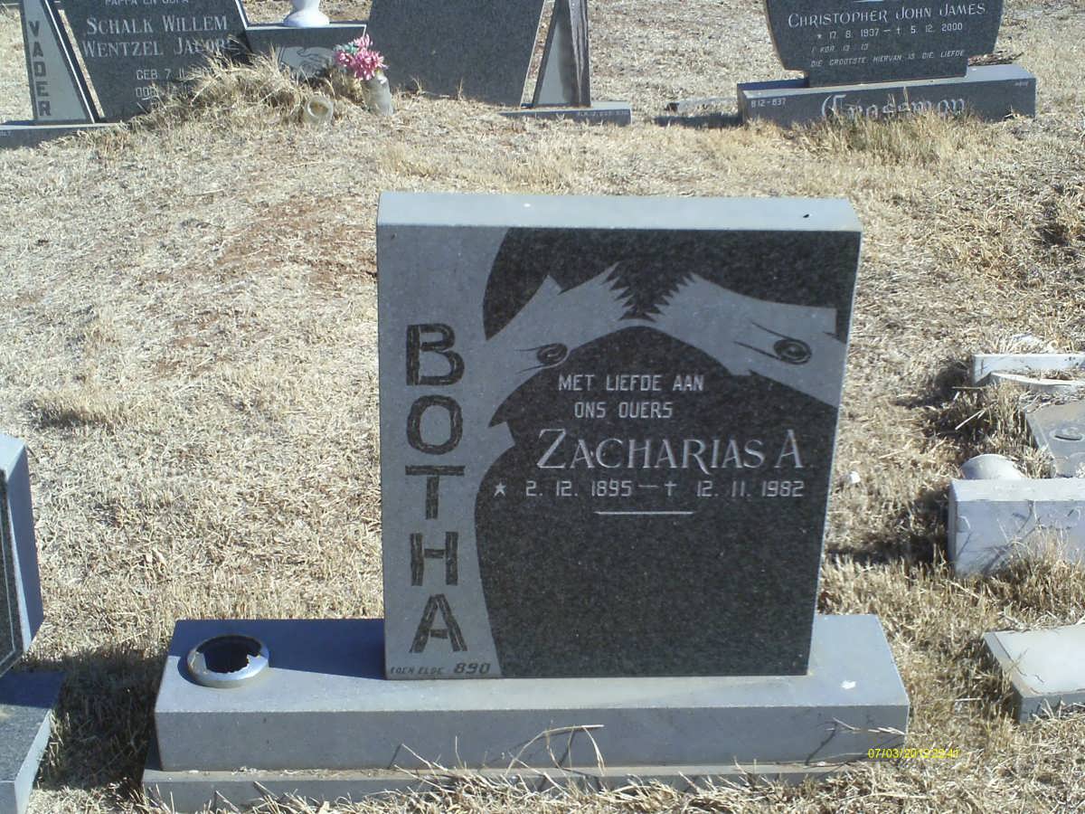 BOTHA Zacharias A. 1895-1982