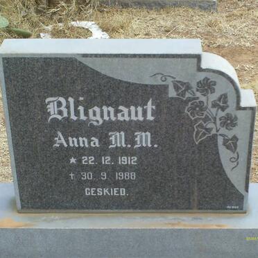 BLIGNAUT Anna M.M. 1912-1988