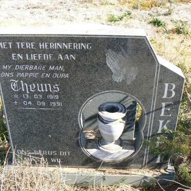 BEKET Theuns 1919-1991