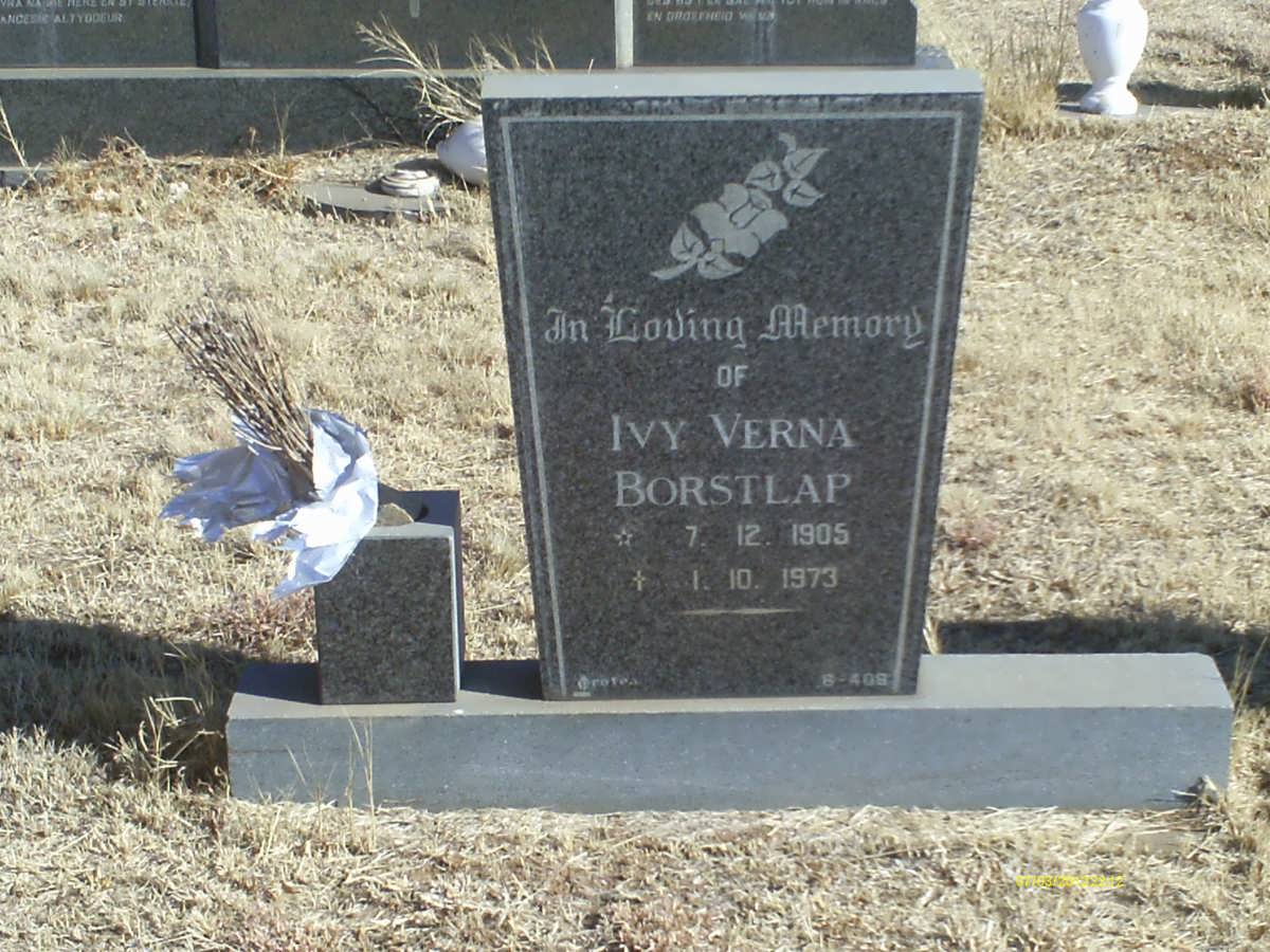 BORSTLAP Ivy Verna 1905-1973