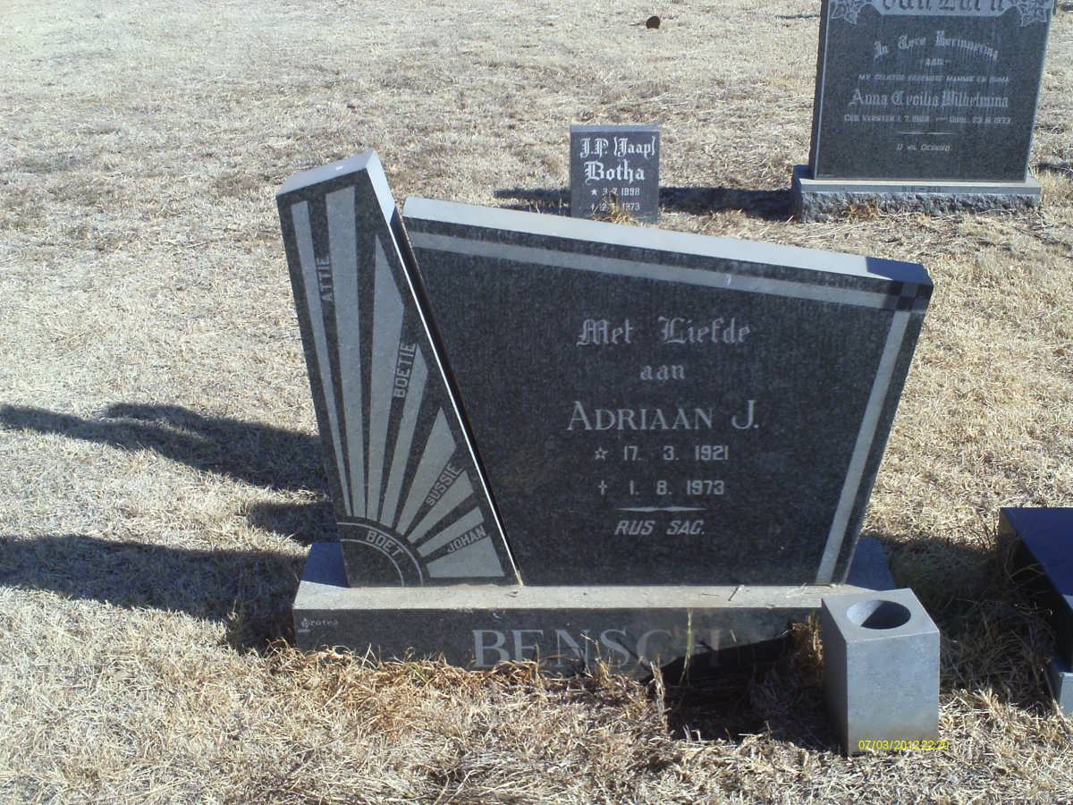 BENSCH Adriaan J. 1921-1973