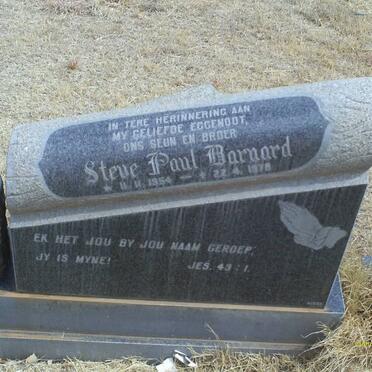 BARNARD Steve Paul 1954-1978