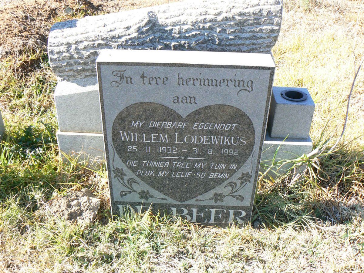 BEER Willem Lodewikus, de 1932-1992