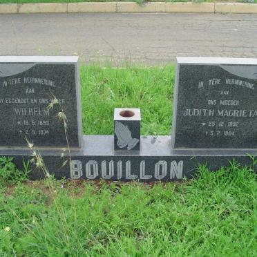 BOUILLON Wilhelm 1893-1974 &amp; Judith Magrieta 1892-1984