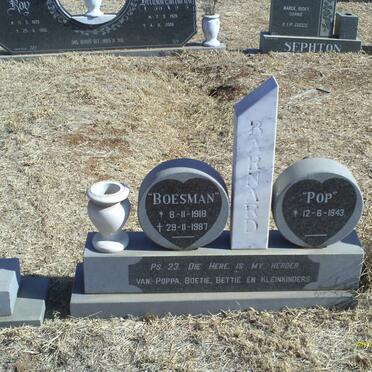 BARNARD Boesman 1918-1987 &amp; Pop 1943-