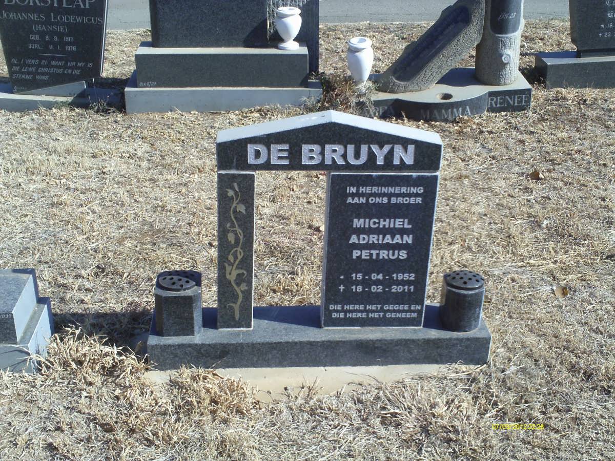 BRUYN Michiel Adriaan Petrus, de 1952-2011