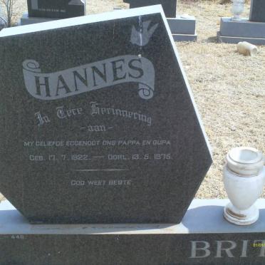 BRITZ Hannes 1922-1975