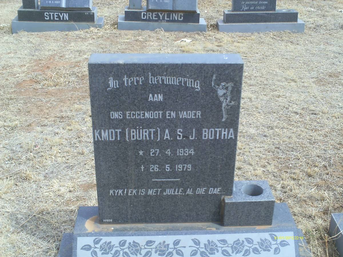 BOTHA A.S.J. 1934-1979