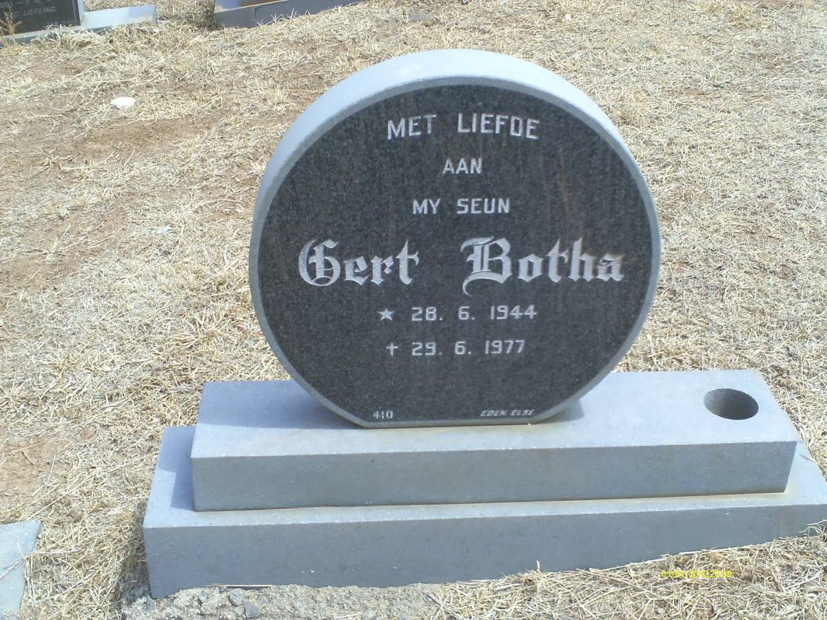 BOTHA Gert 1944-1977
