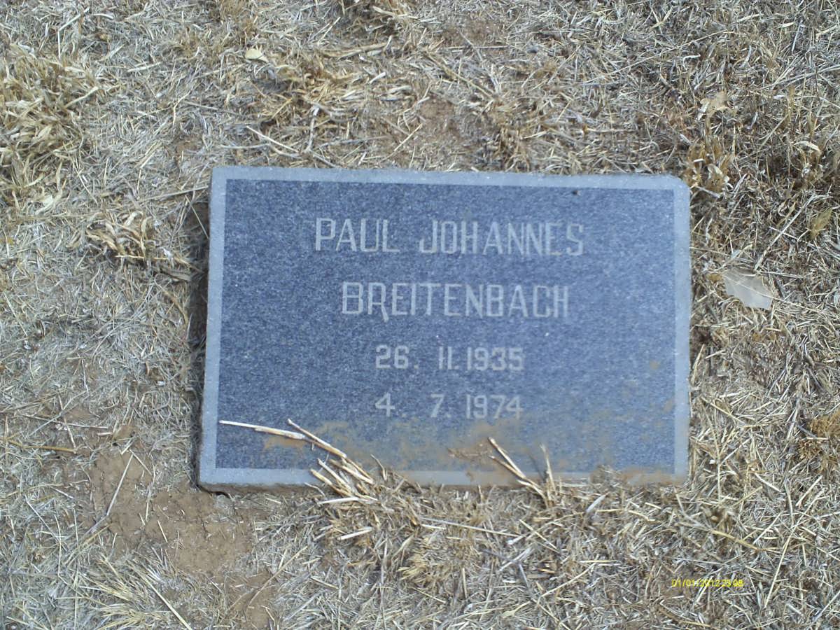 BREITENBACH Paul Johannes 1935-1974