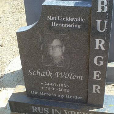 BURGER Schalk Willem 1935-2008