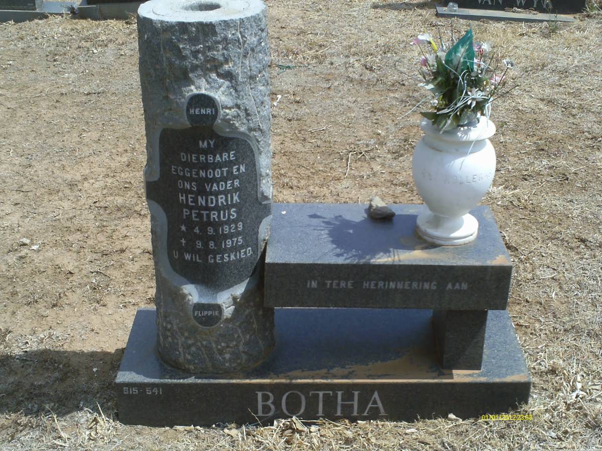 BOTHA Hendrik Petrus 1929-1975