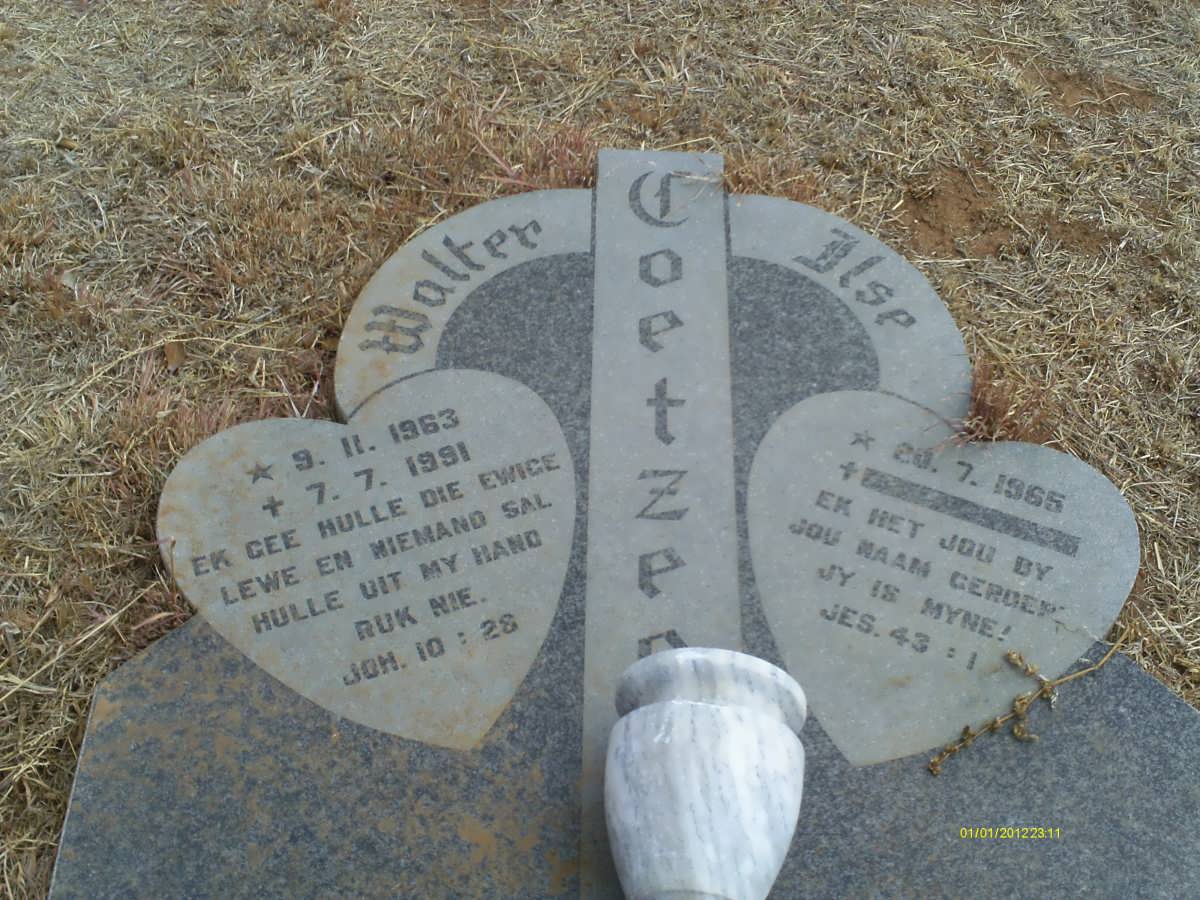 COETZE? Walter 1963-1991 &amp; Else 1965-