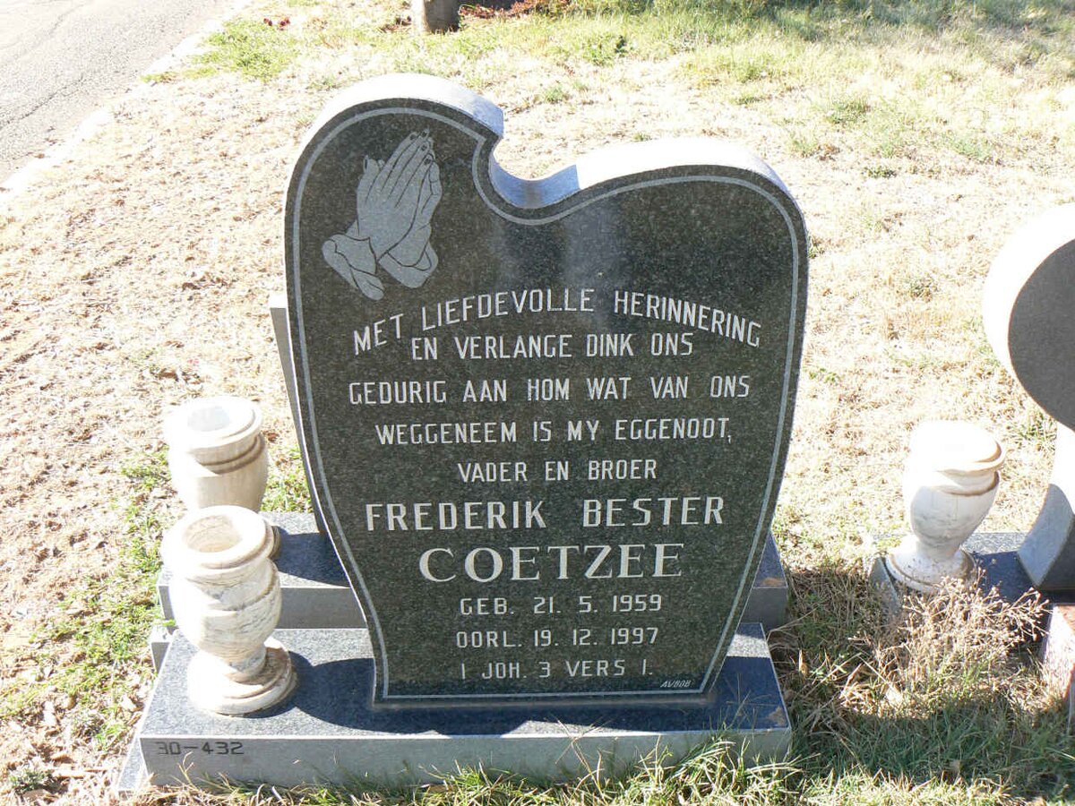 COETZEE Frederik Bester 1959-1997