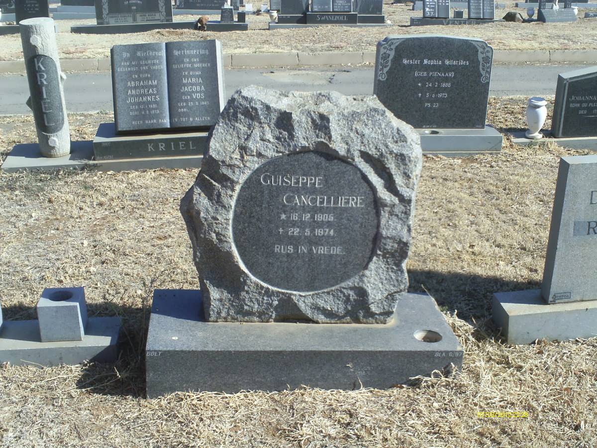 CANCELLIERE Guiseppe 1905-1974