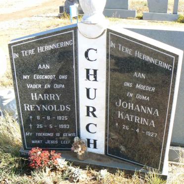 CHURCH Harry Reynolds 1925-1993 &amp; Johanna Katrina 1927-