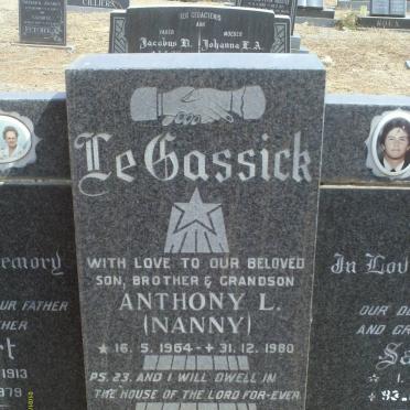 CASSICK Anthony L., le 1964-1980