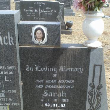 CASSICK Sarah, le 1913-2003