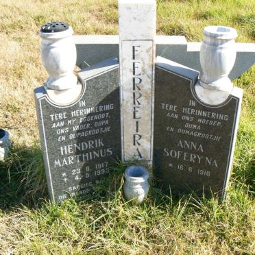 FERREIRA Hendrik Marthinus 1917-1993 &amp; Anna Soferyna 1918-