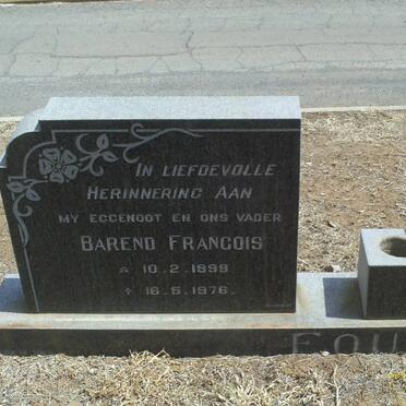 FOURIE Barend Francois 1899-1976 &amp;  Anna Margarieta 1901-1991  