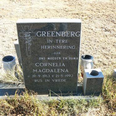 GREENBERG Cornelia Magdalena 1913-1993