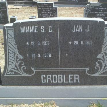 GROBLER Jan J. 1905- &amp; Mimmie S.C. 1907-1976