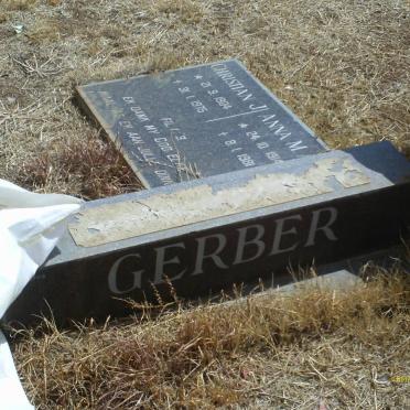 GERBER Christian J. 1904-1975 &amp; Anna M.A. 1914-1981