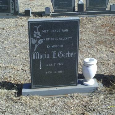 GERBER Maria E. 1927-1981