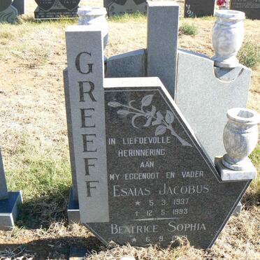 GREEFF Esaias Jacobus 1937-1993 &amp; Beatrice Sophia 19?9-