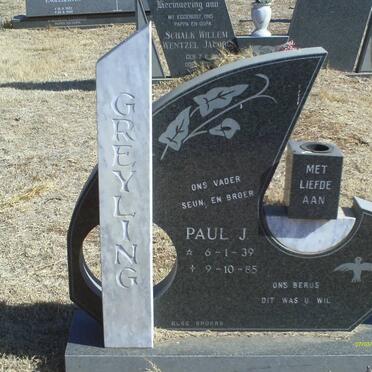 GREYLING Paul J. 1939-1985
