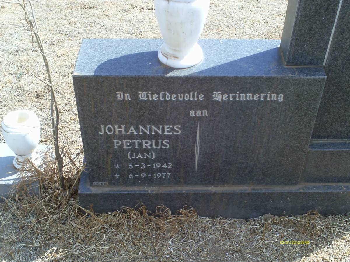 HUMAN Johannes Petrus 1942-1977