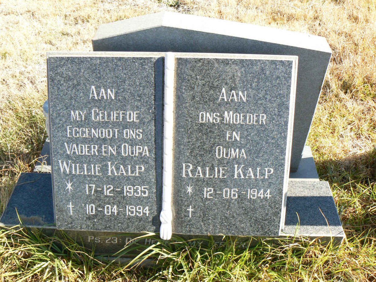 KALP Willie 1935-1994 &amp; Ralie 1944-