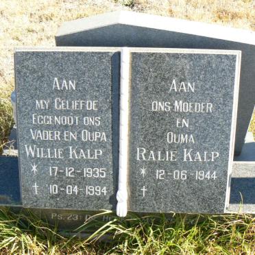 KALP Willie 1935-1994 &amp; Ralie 1944-