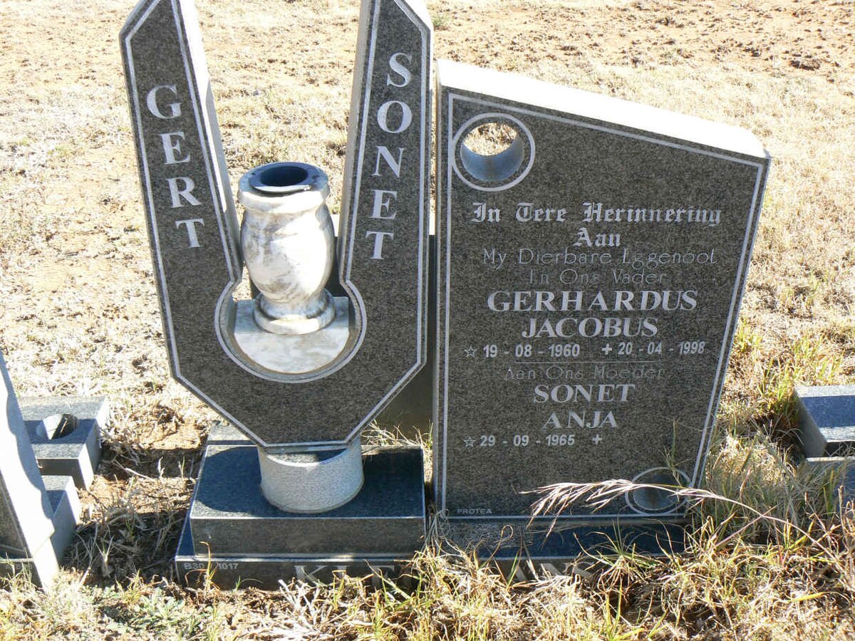 KLEYNHANS Gerhardus Jacobus 1960-1998 &amp; Sonet Anja 1965-